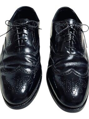 Vintage Florsheim Imperial Wingtip Leather Oxford Dress Mens Shoes Size 13 D